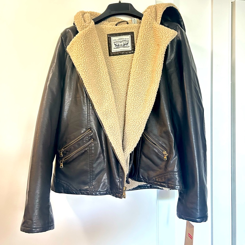 NWT leather Levi’s jacket